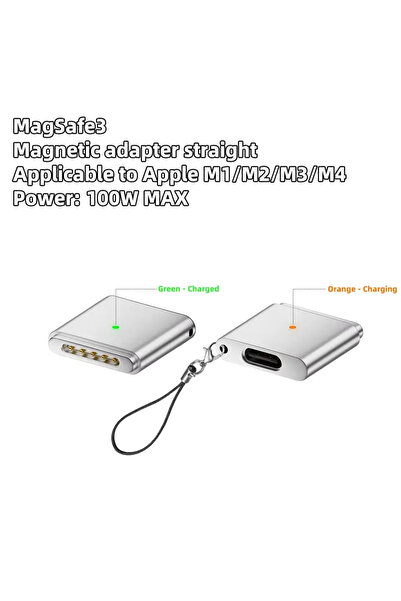 Choice7 Mag3-Silver Beise 100W PD Type-C to MagSafe 3 Magnetic Fast Charging ...