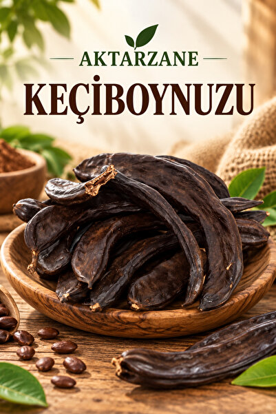 Aktarzane Keçiboynuzu Harnup Alanya Birinci Kalite Keçi Boynuzu 1000gr