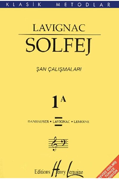 Porte Müzik Eğitimi Lavignac 1A Solfej Kitabı
