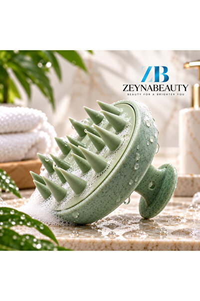 ZEYNABEAUTY Duş Tarağı Yumuşak Silikon Saç Yıkama&Saç Derisi Masaj Tarağı