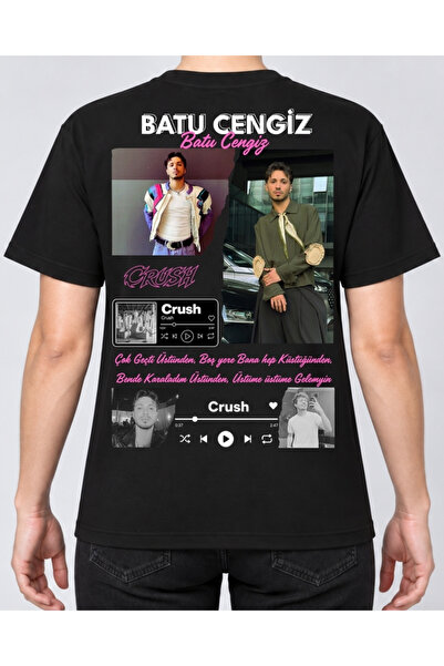 shidumanlar Crush Batu Cengiz Unisex Bay/ Tişört – Özel Tasarım Baskılı Overs...
