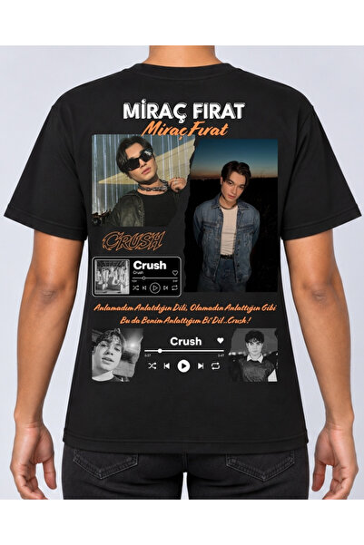 shidumanlar Crush Miraç Fırat Unisex Bay/ Tişört – Özel Tasarım Baskılı Overs...
