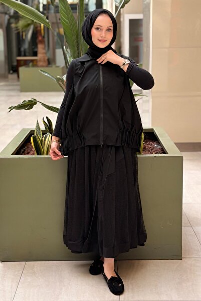 Ghisa Mesh Vest Skirt Set