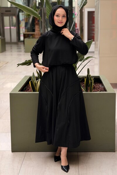 Ghisa تنورة بتفصيل سحاب و خصر مطاطي