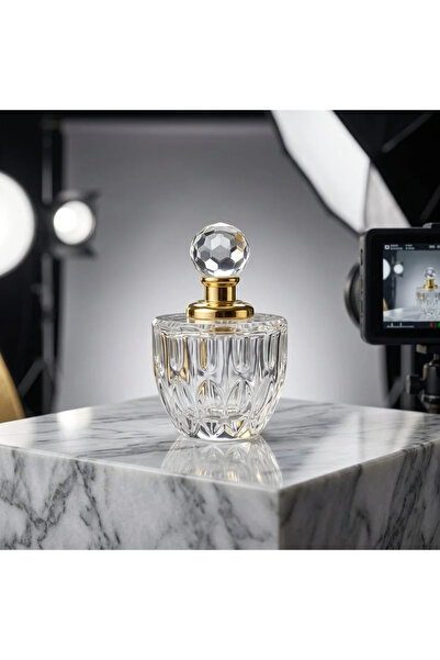 AL SAFWA Round Crystal Quarter-Tola – An elegant design for Dehn Al-Oud and M...