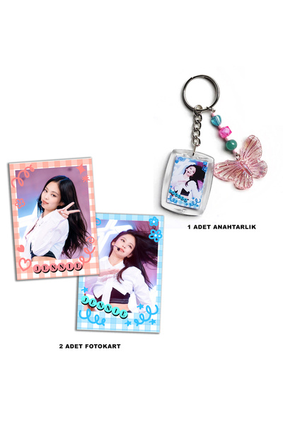 Güneş Kırtasiye Blackpink Jennie Anahtarlık Fotokart Set