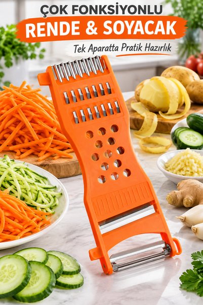 tafce Çok Fonksiyonlu Rende Soyacak Sebze Dilimleyici Jülyen Kesici Patates H...