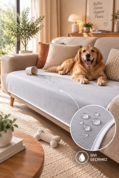BEDY GUARD Toscana 75*200cm Sıvı Geçirmez Kaymaz Koltuk Örtüsü Çift Taraflı
