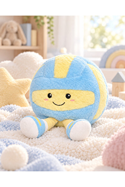 Pufu Toys Sevimli Voleybol Peluş Yastık Oyuncak