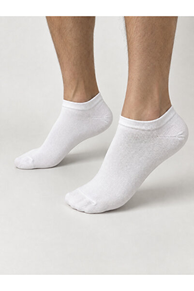 Genel Markalar Unisex Beyaz Topuk Çorap