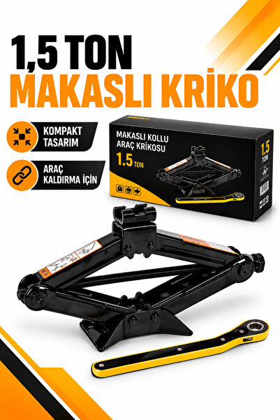 FREED TOOLS Makaslı Mekanik Kriko 1,5 Ton Otomatik Kollu