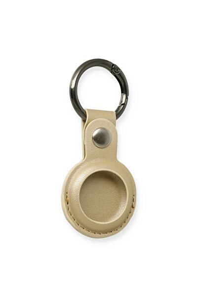 SS HOME CONCEPT Airtag Keychain Leather Case - Gold