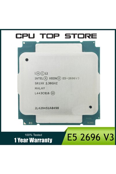 Intel Xeon Processador E5 2696 V3 2.3GHz 18-Core 135W 2696V3 CPU LGA 2011-3 P...