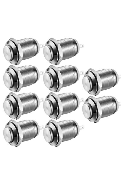 Choice1 12pcs 12mm 6/12pcs 12mm Momentary Push Button Switch 12V Waterproof P...
