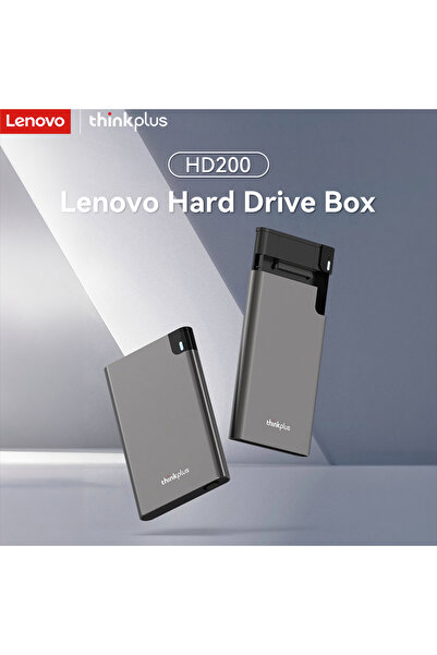Choice Lenovo Gray Lenovo Aluminum External Hard Drive Enclosure, 2.5 Inch SA...