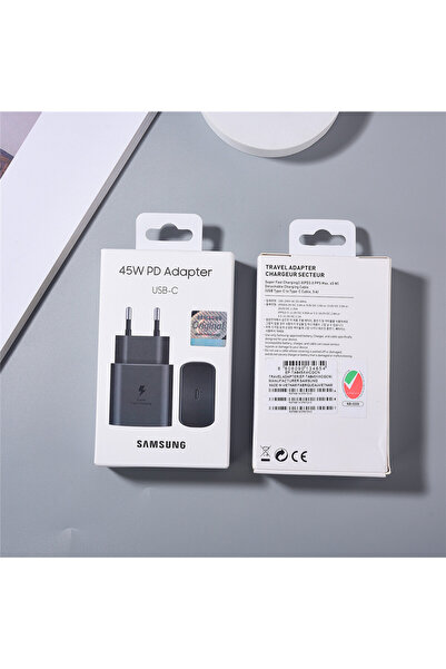 Samsung EU (Box)black Original 45W PD Charger Super Fast Charging For Galaxy ...