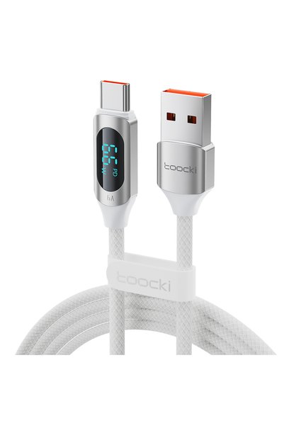 Toocki 2m 100W White 100W USB Type C Cable For Huawei Honor Xiaomi Samsung Su...