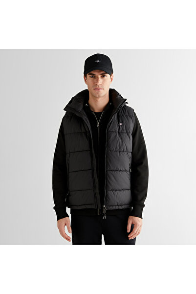 Gant Erkek Siyah Regular Fit Fermuarlı Yelek