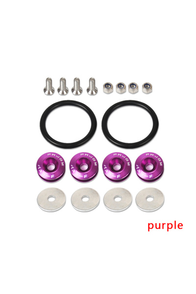 Choice7 Purple JDM Quick Release Fasteners Are Ideal For Front Bumpers, Rear ...