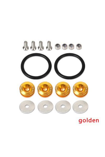 choice2 Gold JDM Quick Release Fasteners Are Ideal For Front Bumpers, Rear Bu...