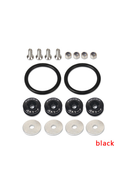 Choice5 Black JDM Quick Release Fasteners Are Ideal For Front Bumpers, Rear B...