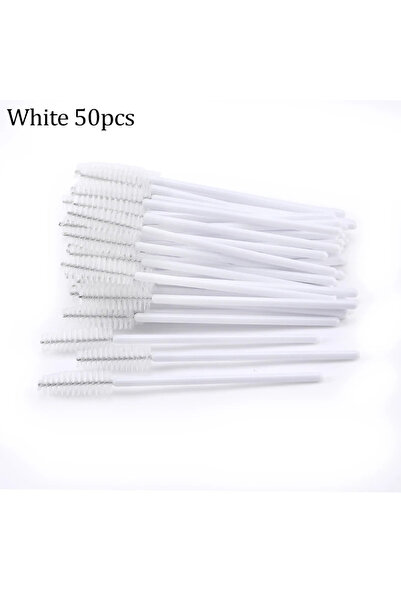 Choice 03 50pcs Eyelash Brushes Reusable Mascara Wands Applicator Spoolers fo...