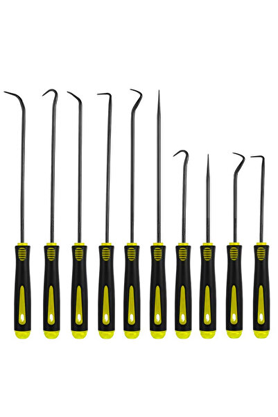 Choice4 Yellow 10PCS 10/4Pcs Precision Pick and Hook Set, Car Auto Oil Seal/O...