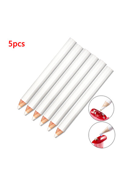 Choice4 5pcs Nail Dotting Pencil White Wax Pen Bulk Pack 5/8/16/24/50pcs Rhin...