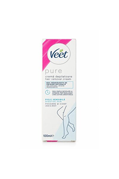 Veet Set 2 x Crema Depilatoare Pure pentru Piele Sensibila, 100 ml