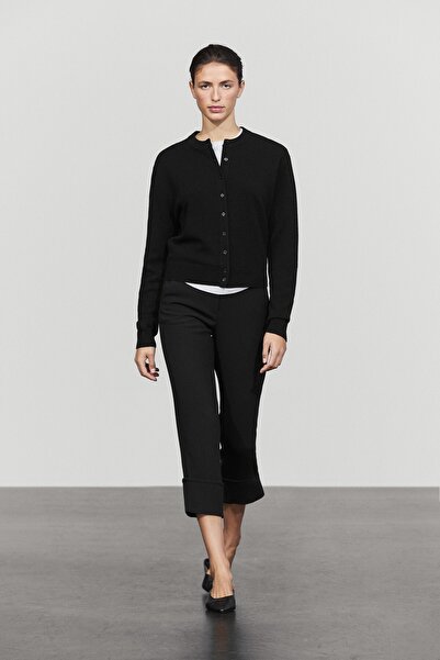 Massimo Dutti Düğme detaylı triko hırka