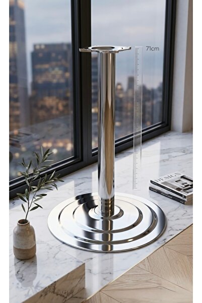 mobex Omaks Tablalı Yuvarlak Mobilya Ayağı 71cm 48cm taban 76mm cap