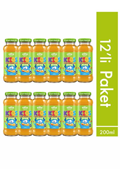 Elite Naturel 12'li Kids Organik Portakallı Meyve Suyu 200 ml