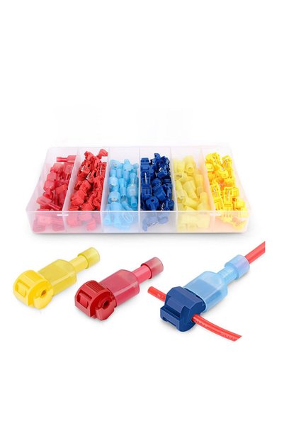 Choice 120pcs 60pcs /120 PCS Bag Box Crimp Terminal T Type Terminal Block Cab...