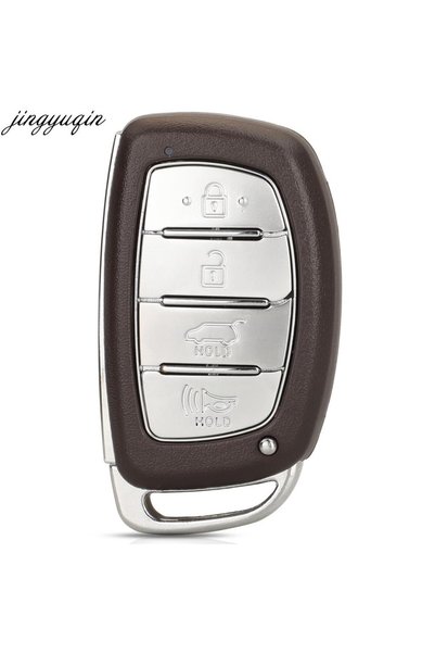 Choice غلاف مفتاح سيارة ذكي من Jingyuqin بأربعة أزرار لسيارة هيونداي توسان 20...