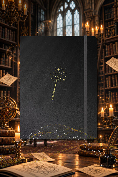 Le Color Wizard Hardcover Leather Notebook Lined Magic 13X18 cm