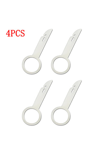 Choice Silver x4 Car Radio Removal Tool Stereo Key Useful Radio Stereo Releas...