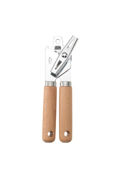 Choice Wooden Stainless Steel Cans Opener With Wooden Handle Professional Erg...