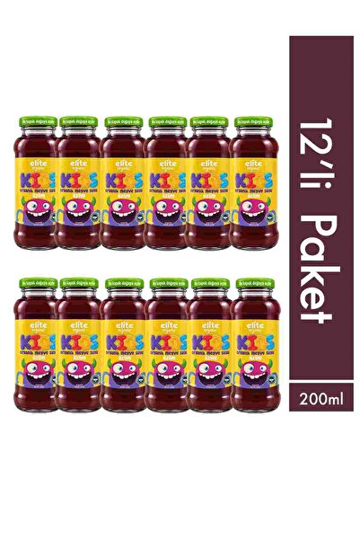 Elite Naturel 12'li Kids Organik Üzümlü Meyve Suyu 200 ml