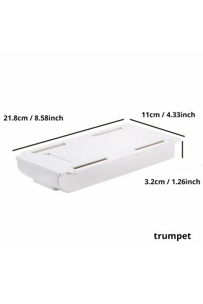 Choice 1pc S 1PCS White SelfAdhesive Storage Drawer Box Makeup Pencil Tray De...