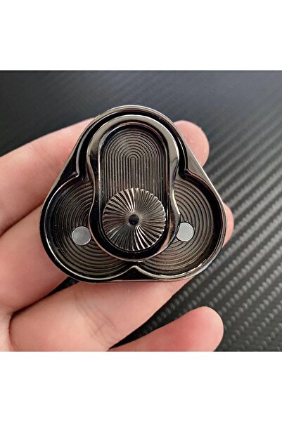 Choice Black Triangle Magnetic Fidget Slider for Adults EDC Metal Finger Push...