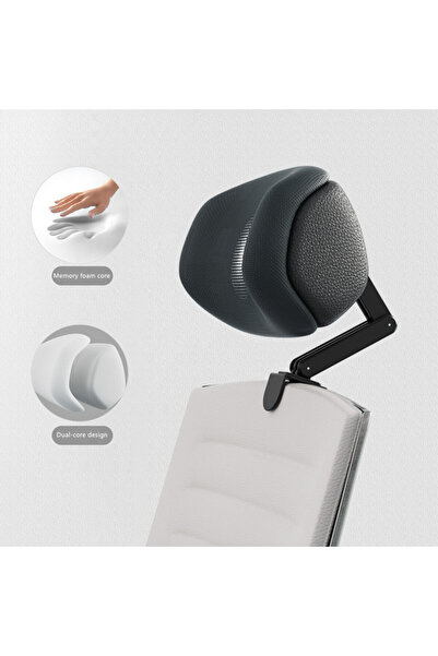 Choice1 Upgrade style-Black Upgraded Memory Foam Headrest Attachment For Offi...