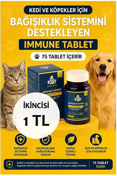 Poby Pet Club Kedi ve Köpeklerde Bağışıklık Sistemi İçin Premium Multivitamin...