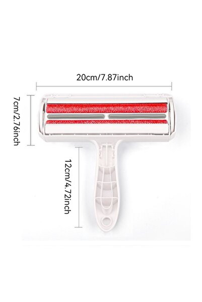 Choice WHITE Pet Hair Roller Remover Lint Brush 2-Way Dog Cat Comb Tool Conve...