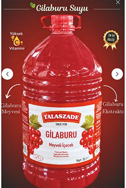 kayseri pazarı gilaburu Talaszade Gilaburu Suyu 5 LİTRE