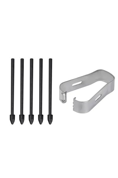 Choice Black 5PCS Touch Stylus S Pen Tips Replacement Nibs With Clip For Sams...