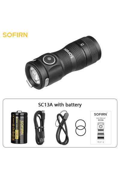 Choice 519A(5000K) Black Sofirn SC13A Anduril Powerful Light 519A 1300lm Tact...