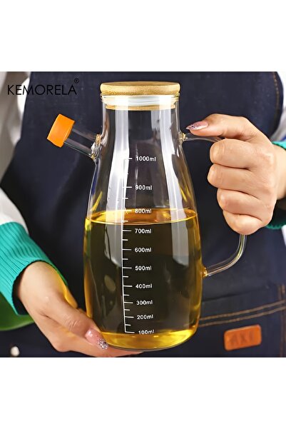 Choice 1PCS KEMORELA 1PC Glass Olive Oil Bottle BPF Oil Leak-Proof Bottle Kit...