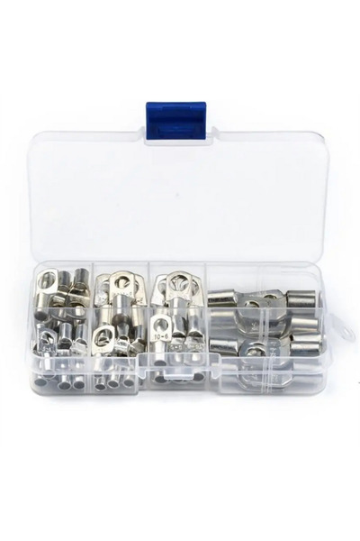 Choice Silver 60PCS SC Tinned Copper Lug Ring Wire Connectors Bare Cable Term...
