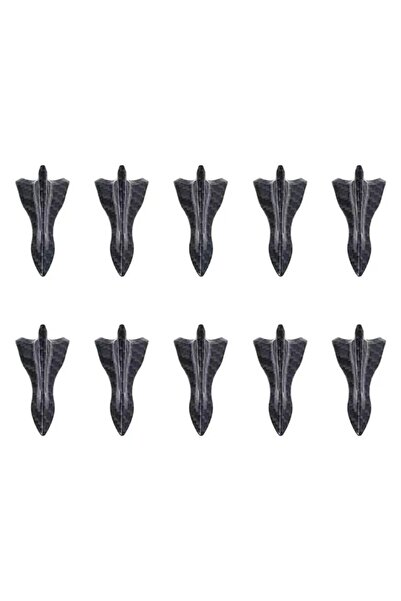 Choice3 10pcs-carbon 10Pcs Universal Rear Roof Shark Fins Spoiler Wing Kit Ca...
