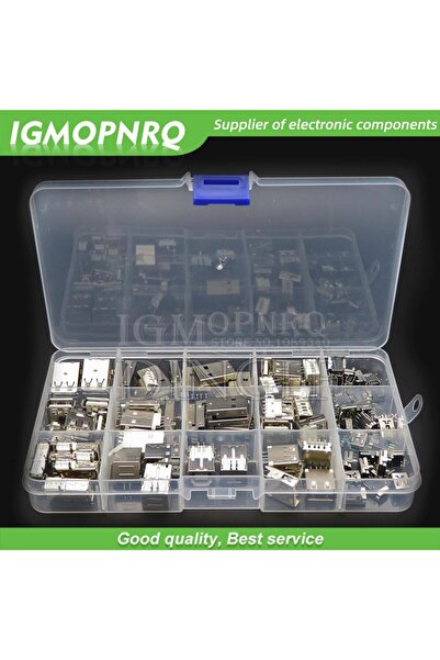 Choice 14Values 82PCS USB Type A Standard Port Female Solder Jacks Connector ...